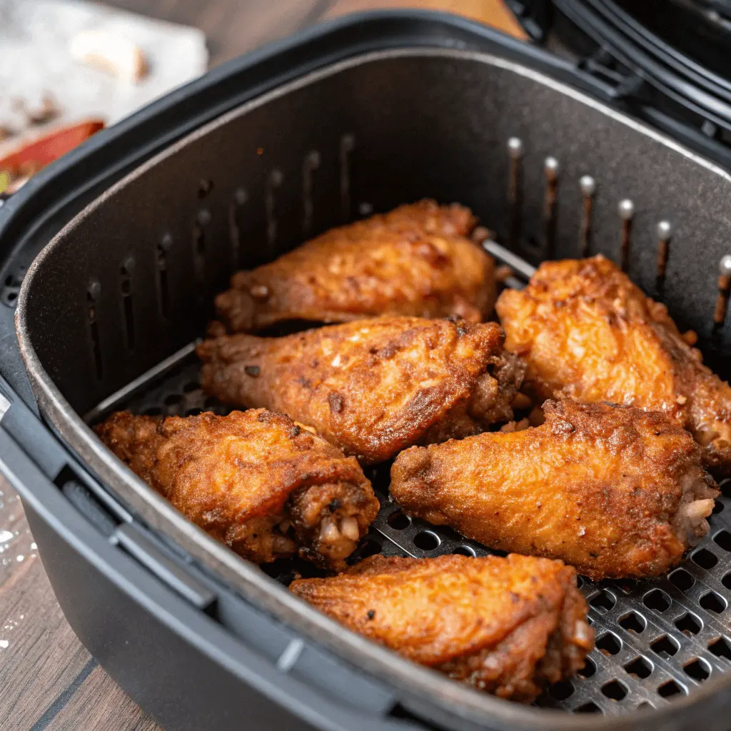 Mastering Frozen Chicken Wings in the Air Fryer: Tips & Benefits 2 Crispy Frozen chicken wings in air fryer