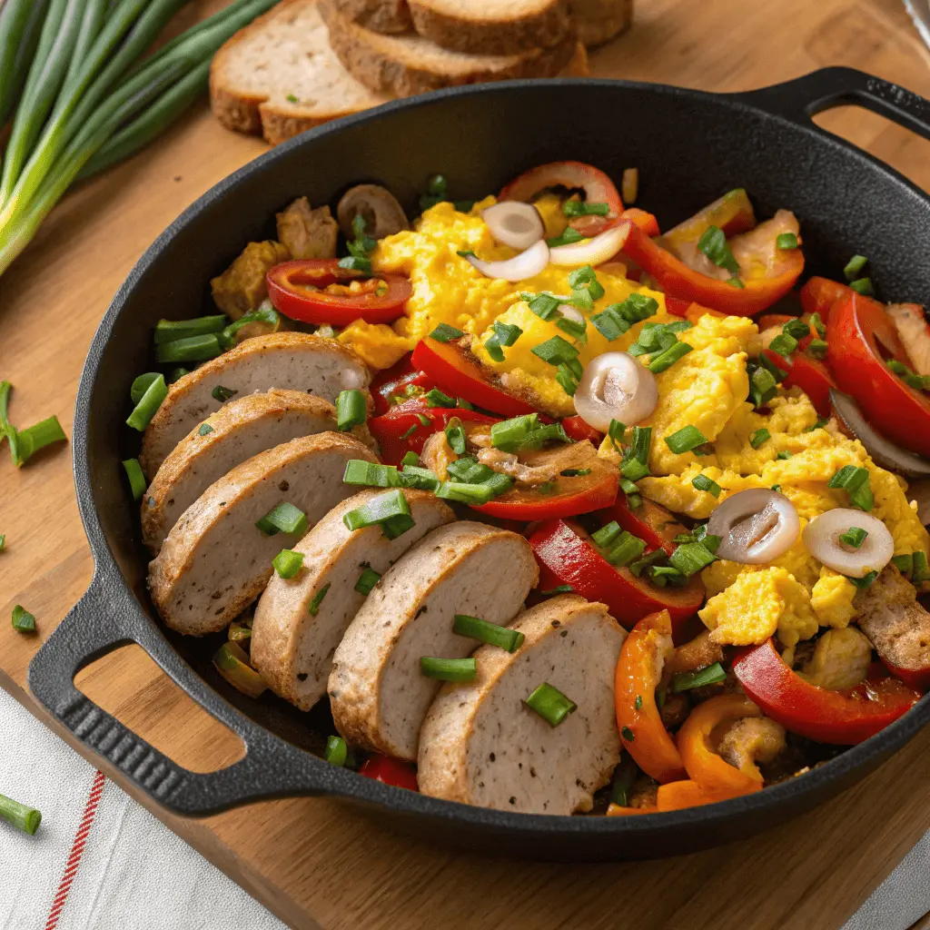 Discover Delicious Chicken Apple Sausage Recipes for Every Occasion 4 Chicken apple sausage breakfast skillet