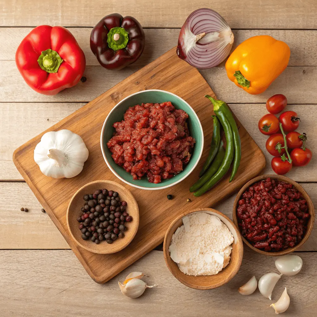 Easy Homemade Bison Chili Recipe That's Rich & Hearty 2 Fresh ingredients for making bison chili recipe
