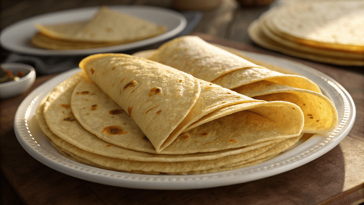 Are Corn Tortillas Gluten Free? Unveiling the Surprising Truth 1 Are corn tortillas gluten free? A plate of freshly made corn tortillas, perfect for gluten-free diets and versatile meal options