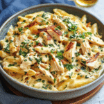Marry Me Chicken Pasta Recipe That’s Creamy, Quick & Impossible to Resist 11 Marry Me Chicken Pasta recipe close-up in rustic bowl