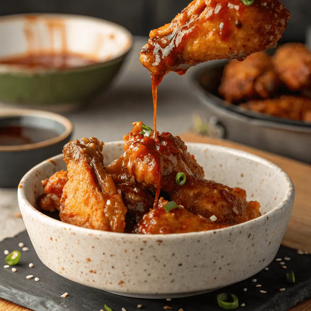 Mastering Frozen Chicken Wings in the Air Fryer: Tips & Benefits 4 Saucing air-fried chicken wings