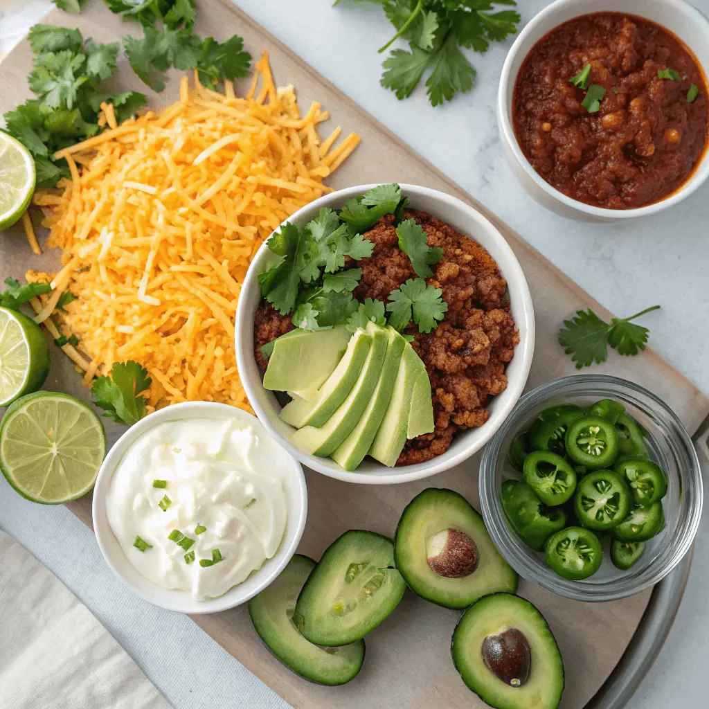 Easy Homemade Bison Chili Recipe That's Rich & Hearty 4 Assorted toppings for bison chili recipe