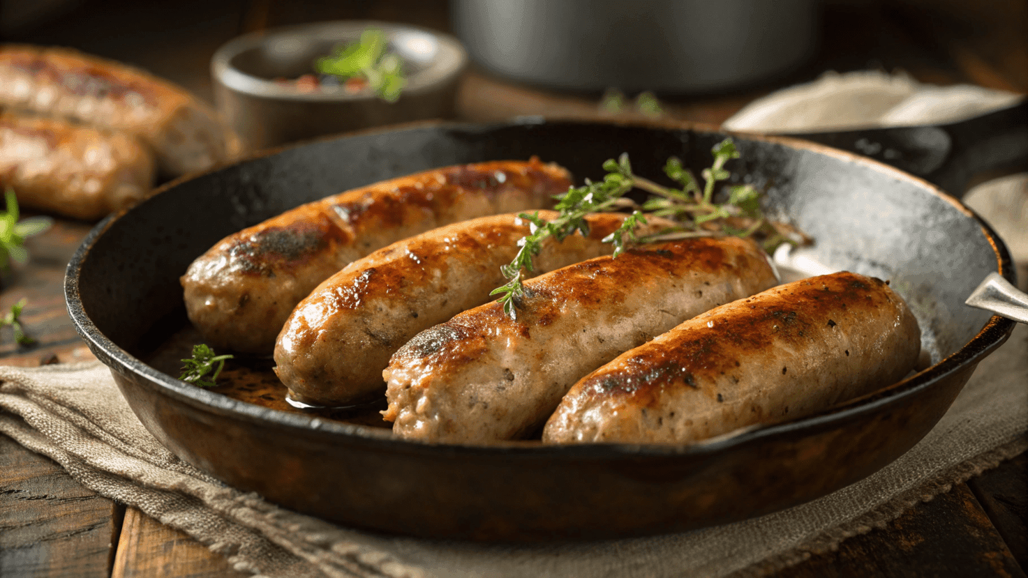 Sizzling Chicken Breakfast Sausage links.