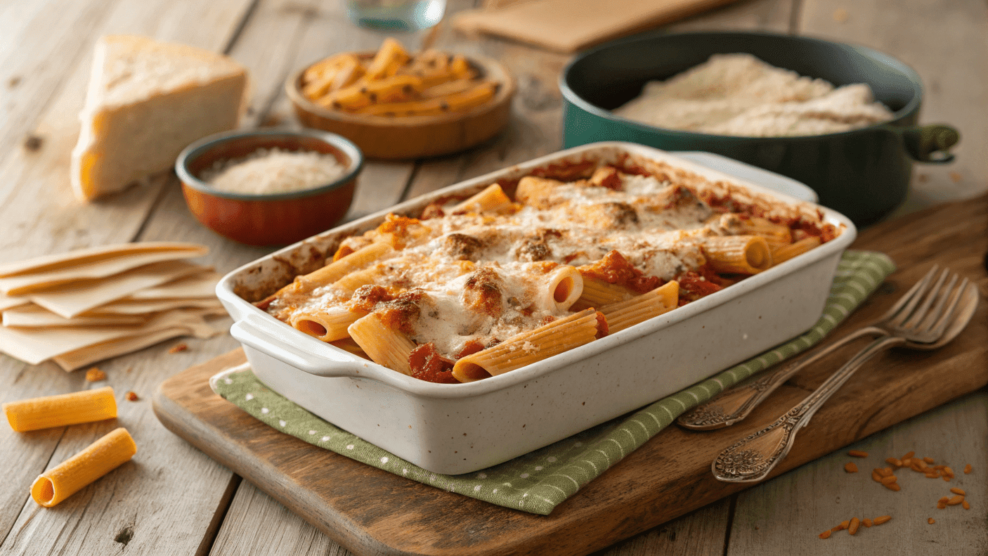 What is another name for ziti pasta? Ziti pasta in baked dishes