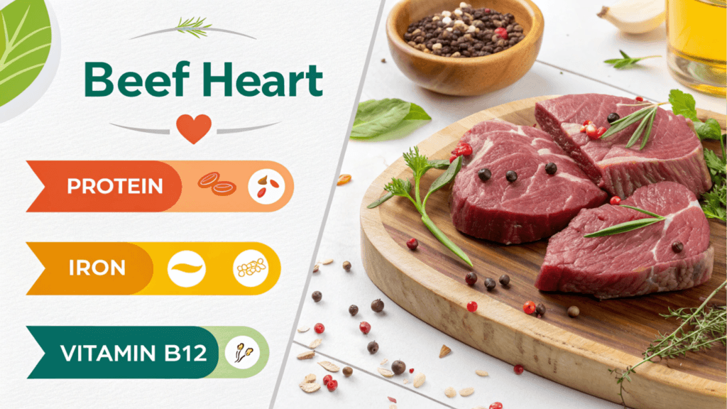 Why Don't More People Eat Beef Heart? Nutritional Insights & Tips 2 style infographic style educational emotion i - Why Don't More People Eat Beef Heart? Nutritional Insights & Tips