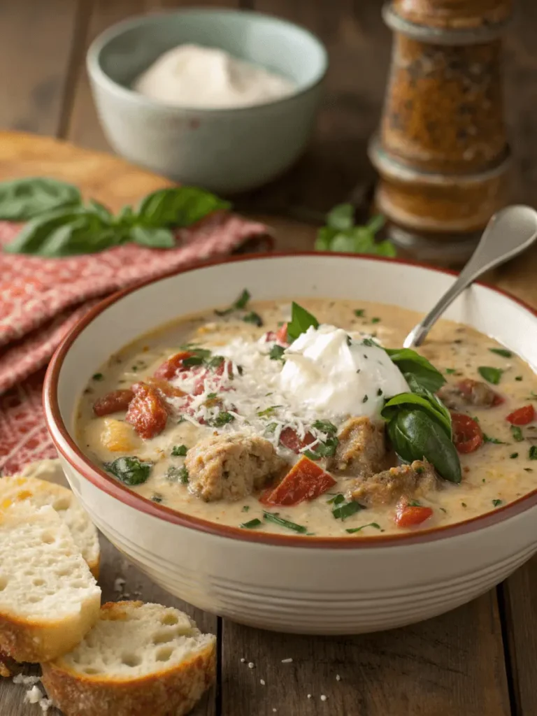 10-Minute Prep! Creamy Parmesan Italian Sausage Soup Recipe 4 Customizing Creamy Parmesan Italian Sausage Soup.