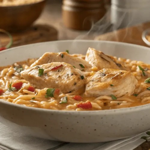 Delicious Marry Me Chicken Orzo.