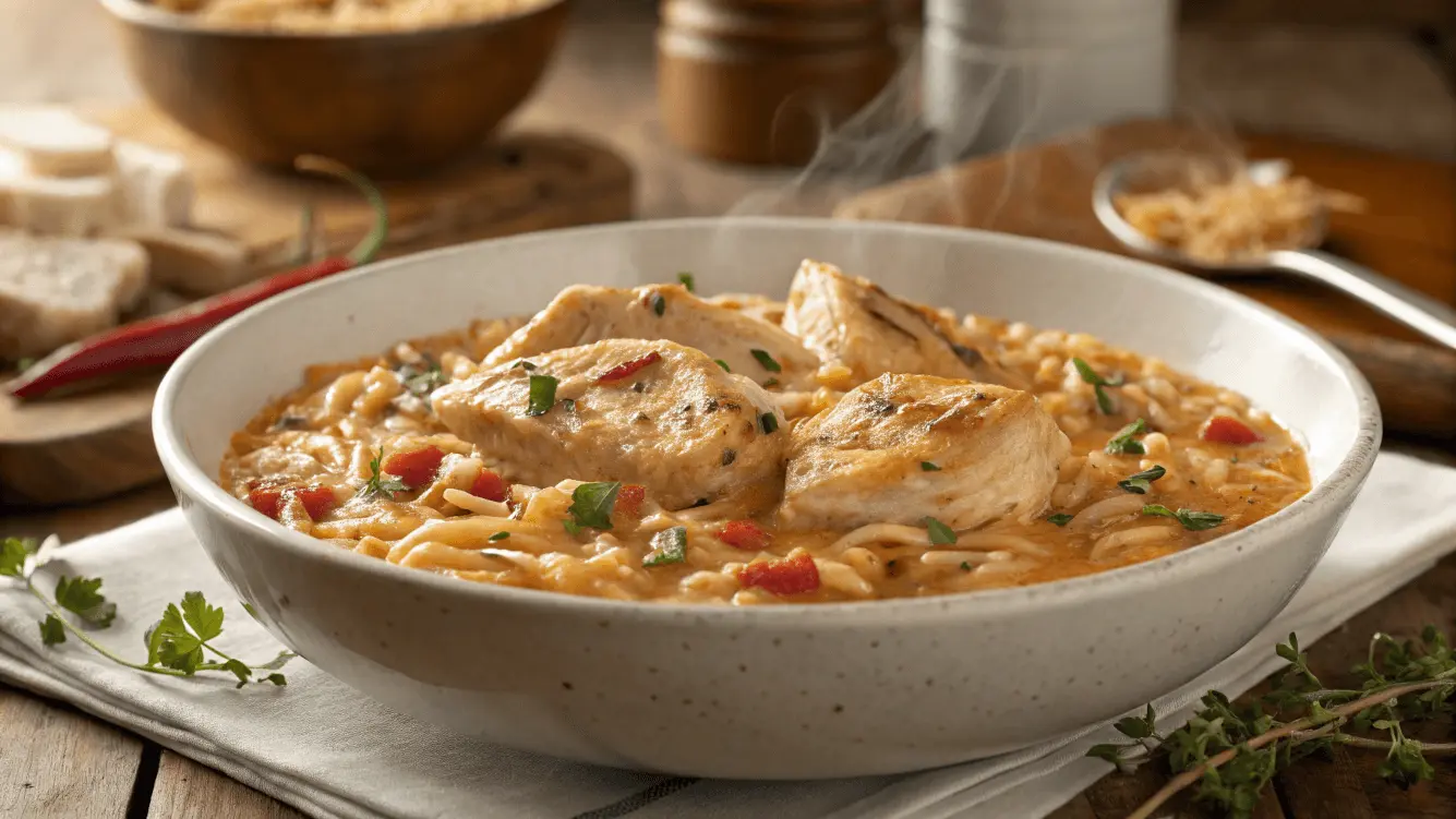 Delicious Marry Me Chicken Orzo.