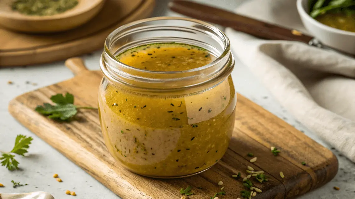 Homemade White Balsamic Vinaigrette