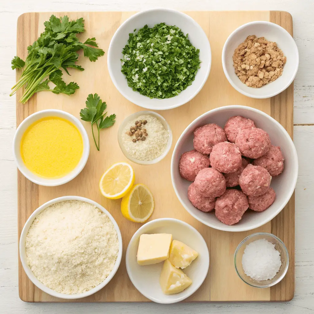 Chicken Piccata Meatballs – Easy, Zesty and Ready in Under 40 Minutes 3 Ingredients for Chicken Piccata Meatballs