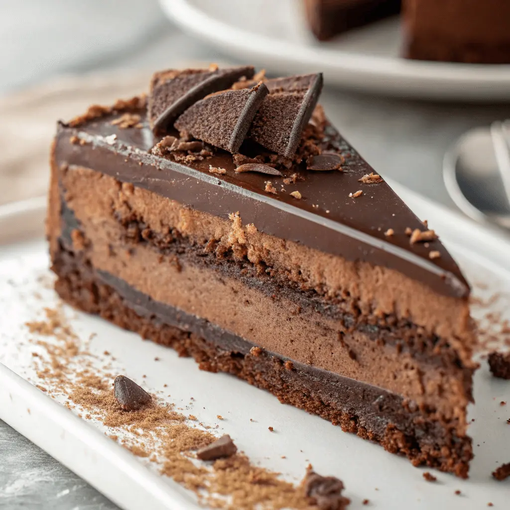 Chocolate Cake with Chocolate Mousse – The Best Decadent Dessert Recipe 2 Decadent chocolate cake with chocolate mousse
