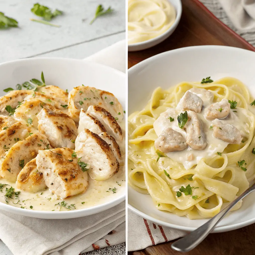 Asiago Tortelloni Alfredo with Grilled Chicken – The Best Creamy Pasta Dinner 5 Comparing Asiago Tortelloni Alfredo
