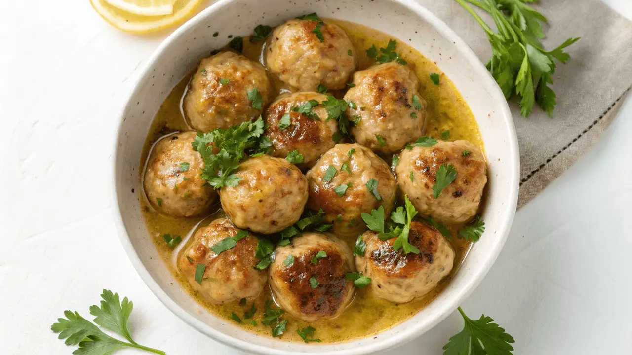 Delicious Chicken Piccata Meatballs recipe