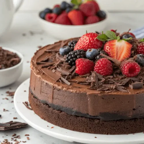 Chocolate Cake with Chocolate Mousse – The Best Decadent Dessert Recipe 6 Decadent chocolate cake with chocolate mousse recipe.