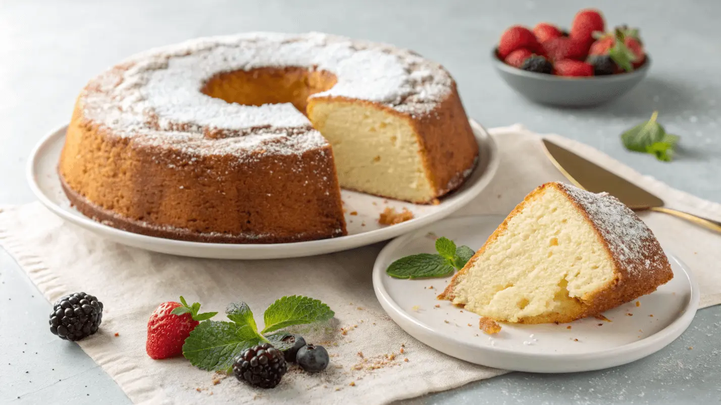 Delicious mascarpone pound cake recipe.