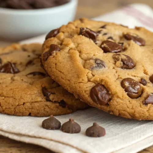 Two Chocolate Chip Cookies – Gooey & Ready in 15 Mins 6 Delicious two chocolate chip cookies
