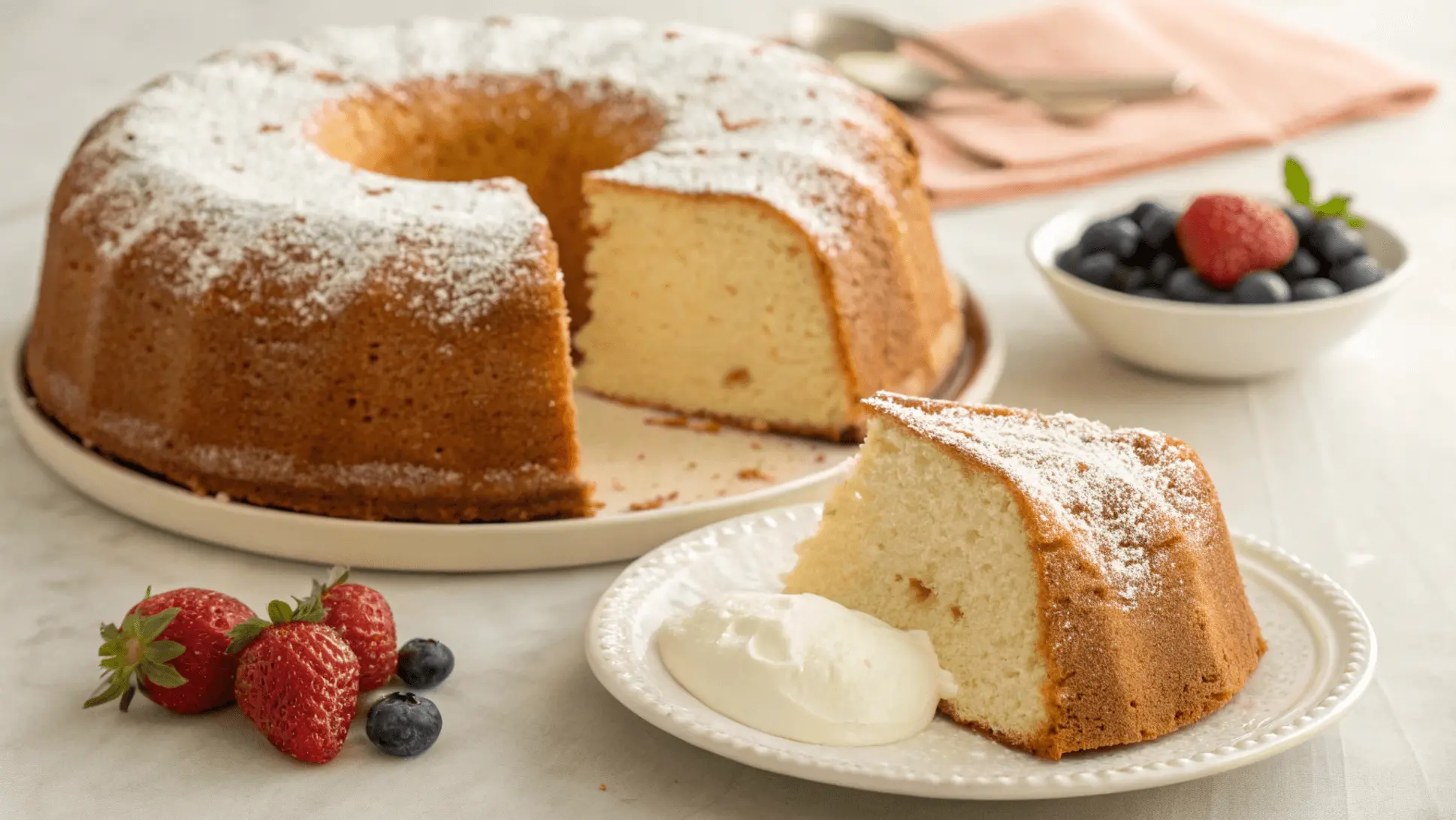 Delicious whipping cream pound cake recipe