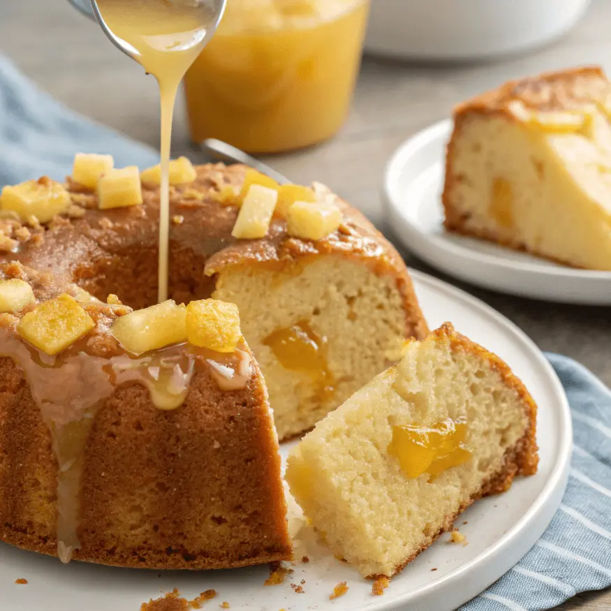 Easy Pineapple Pound Cake Recipe – Soft, Sweet & Tropical 4 Pineapple glaze for pound cake.