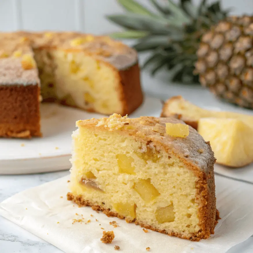 Easy Pineapple Pound Cake Recipe – Soft, Sweet & Tropical 2 Delicious pineapple pound cake