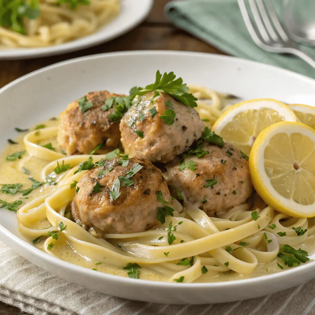 Chicken Piccata Meatballs – Easy, Zesty and Ready in Under 40 Minutes 5 Serving Chicken Piccata Meatballs