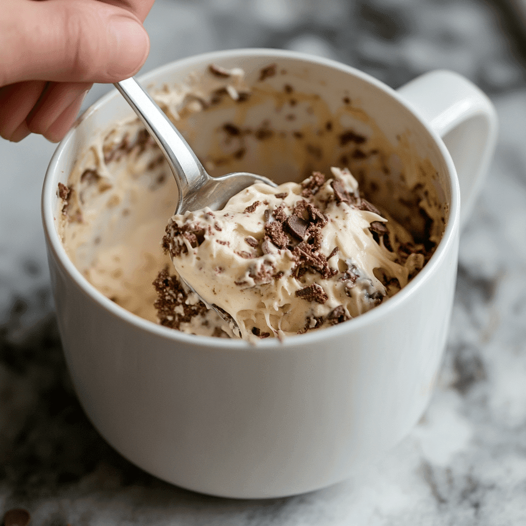 Almond Flour Mug Cake – Quick, Moist & Gluten-Free Delight 8 mixing almond flour mug cake ingredients