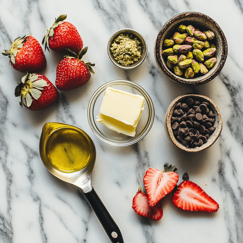 Dubai Chocolate Strawberry – The Ultimate Sweet Experience You Can’t Miss 6 Ingredients for Dubai chocolate strawberry recipe