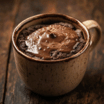 Protein Mug Cake: Quick, Rich & Guilt-Free in 90 Seconds 6 Protein mug cake in ceramic mug