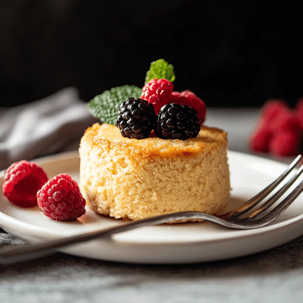 3 Ingredient Keto Mug Cake Almond Flour – Quick, Fluffy, Guilt-Free 11 Served almond flour keto mug cake with berries