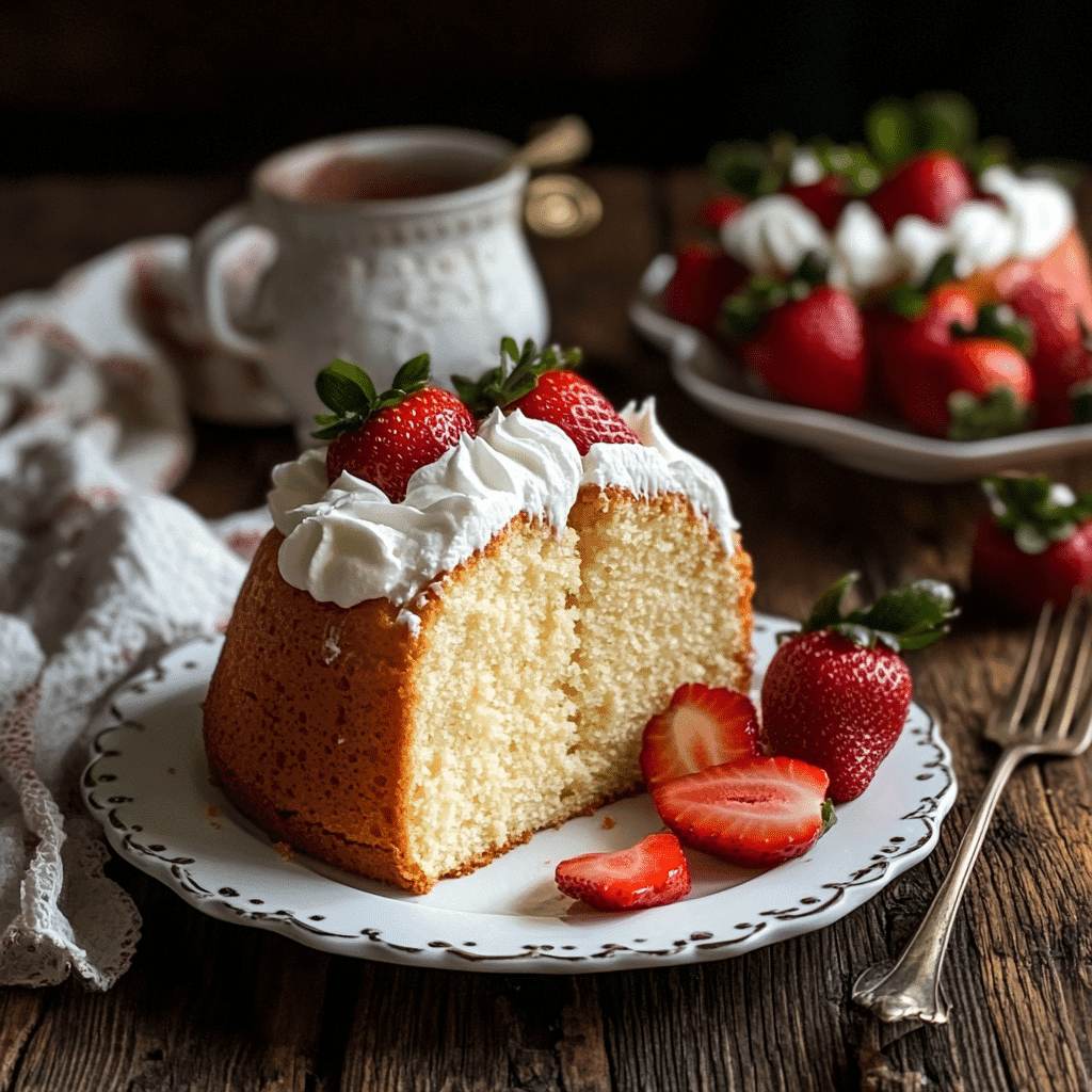 Strawberry Cream Cheese Pound Cake That’s Moist, Tangy & Sweet 8 sliced strawberry cream cheese pound cake served