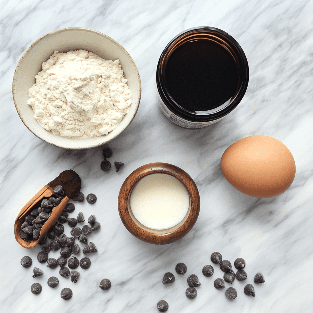Vanilla Protein Mug Cake: Quick, Moist & Healthy Treat in 1 Minute 7 Vanilla protein mug cake ingredients flat lay