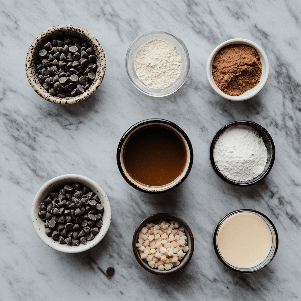 Vegan Protein Mug Cake – Fast, Delicious and Plant-Based 7 vegan protein mug cake ingredients laid out