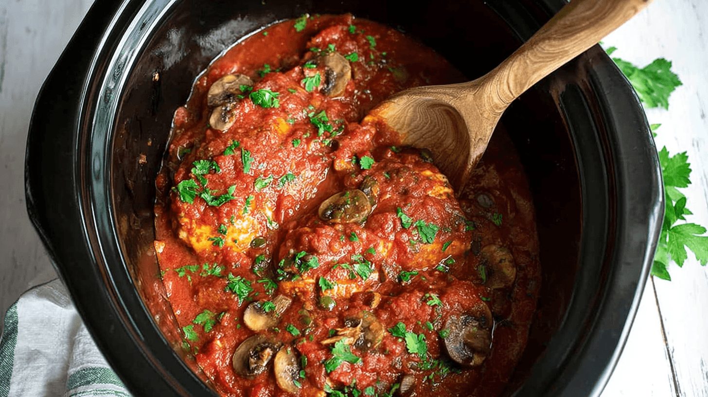 mohamedb 47441 simple Slow Cooker Chicken Cacciatore taken with 8985f3de 693d 48f4 ade8 7e5655e90ce3 - Easy Slow Cooker Chicken Cacciatore