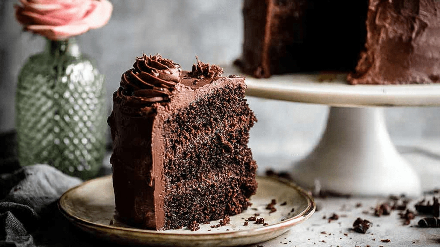 mohamedb 47441 simple dark chocolate cake taken with an old cam 0d5f9ed3 c33a 4b6c 9285 3ac5dadeef8d - The Best Ever Dark Chocolate Cake Recipe