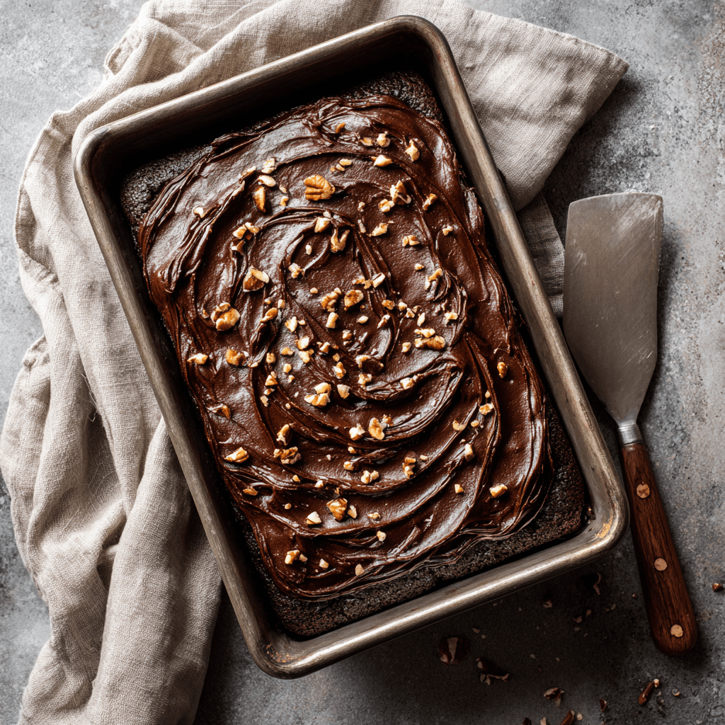 The Best Chocolate Sheet Cake Recipe with Fudgy Frosting 1 u7568358879 Moist chocolate sheet cake baked in a rectangular 7c259284 4c05 4fac 99ab e72a832bd1fe 1 - The Best Chocolate Sheet Cake Recipe with Fudgy Frosting