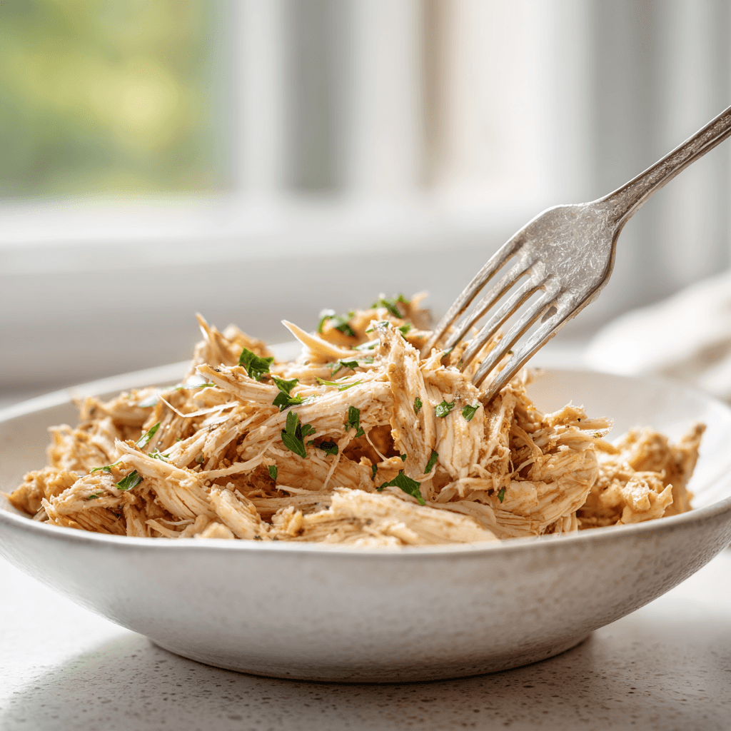 u7568358879 Slow cooker shredded chicken prepared from frozen 4b7b420f aad7 4efb b552 aa8a74623c5e 0 - How to Cook Crockpot Frozen Chicken (Slow Cooker & Instant Pot)