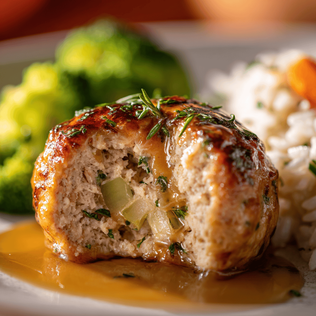 ayoubecomx close up shot of a sliced harvest turkey meatball cb793552 ae4c 48c2 9558 deb7bfd35da6 3 - Delicious Harvest Turkey Meatballs (Slow Cooker Recipe!)