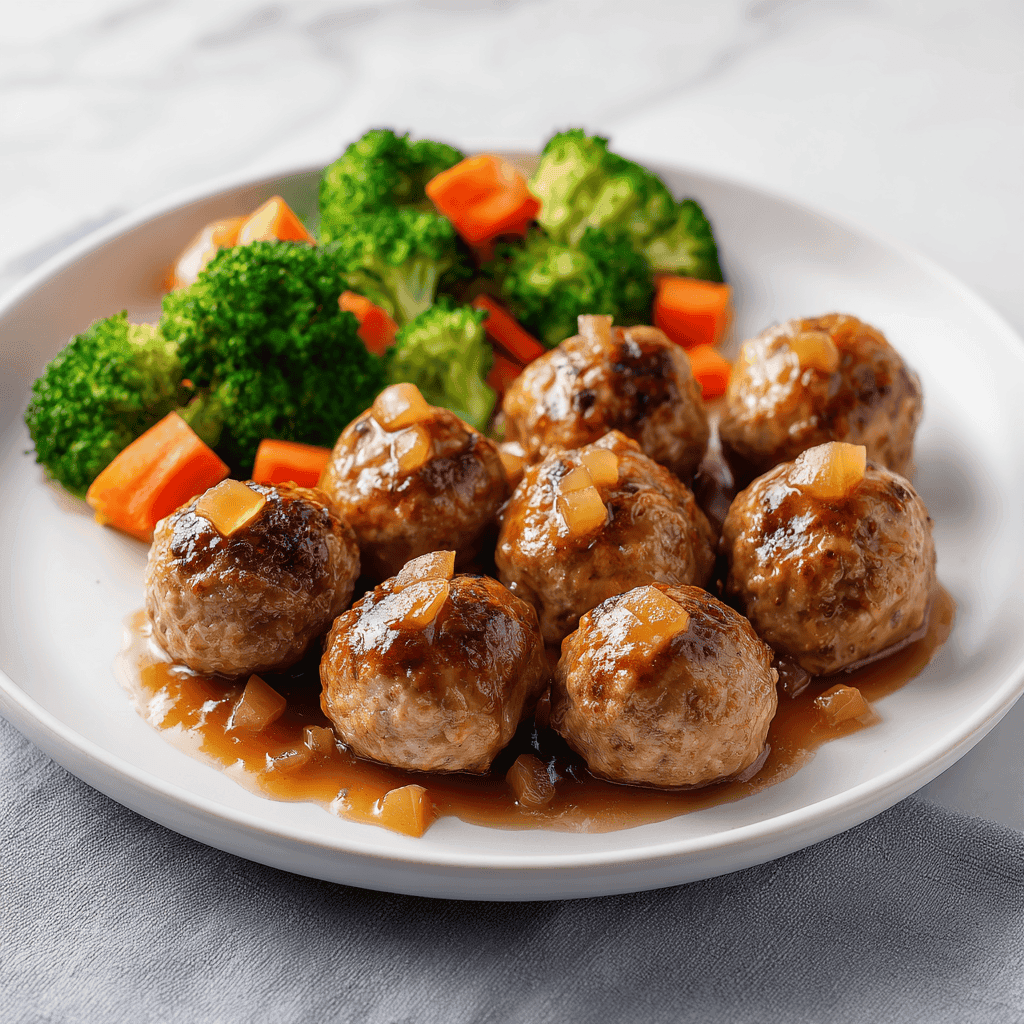 ayoubecomx harvest turkey meatballs arranged neatly on a plai e1ead02a 6568 4d0e b219 fda621c8f5a7 2 - Delicious Harvest Turkey Meatballs (Slow Cooker Recipe!)