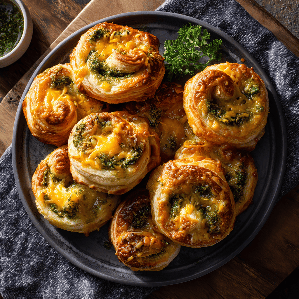 ayoubecomx large serving platter filled with multiple cheesy 47dc1ee0 02c9 476f a8f1 9e541478ff35 1 - Easy Basil Pesto Cheesy Puffs Recipe