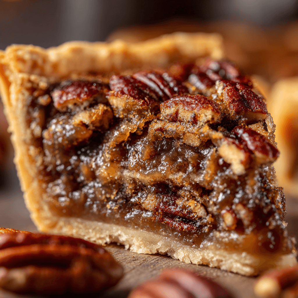 ayoubecomx macro close up of a slice of sweet alabama pecan p 8f4930d9 448d 4edc a559 df44bde6cf32 1 - Sweet Alabama Pecan Pie Recipe: A Southern Delight